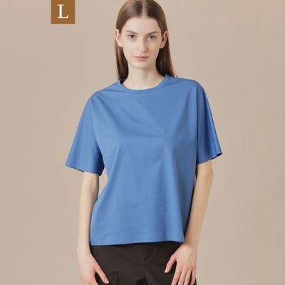 【Ｌ】【婦人画報掲載】【Ｔｈｅ　Ｅｓｓｅｎｔｉａｌ　Ｃｏｌｌｅｃｔｉｏｎ】プレーティング天竺半袖Ｔシャツ（Ｇ７Ｐ０７５５８＿＿）