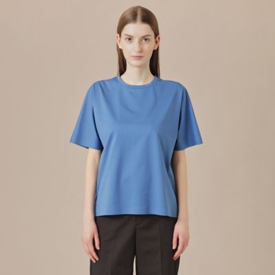 【Ｌ】【婦人画報掲載】【Ｔｈｅ　Ｅｓｓｅｎｔｉａｌ　Ｃｏｌｌｅｃｔｉｏｎ】プレーティング天竺半袖Ｔシャツ（Ｇ７Ｐ０７５５８＿＿）