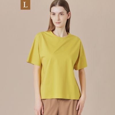【Ｌ】【婦人画報掲載】【Ｔｈｅ　Ｅｓｓｅｎｔｉａｌ　Ｃｏｌｌｅｃｔｉｏｎ】プレーティング天竺半袖Ｔシャツ（Ｇ７Ｐ０７５５８＿＿）