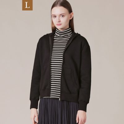 【Ｌ】ジップアップブラッシュドフーディー（Ｇ７Ｐ０９８５８＿＿）