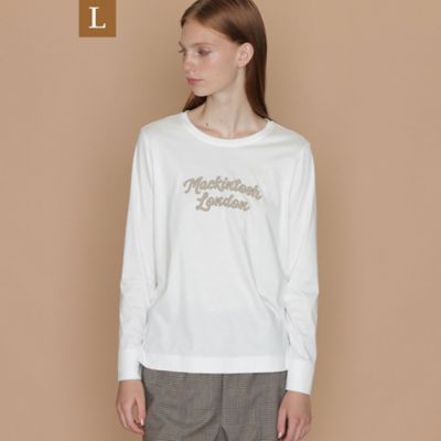 ＜MACKINTOSH LONDON L (Women/大きいサイズ)＞【Ｌ】ロゴプリント長袖Ｔシャツ（Ｇ７Ｐ１１２５７＿＿）