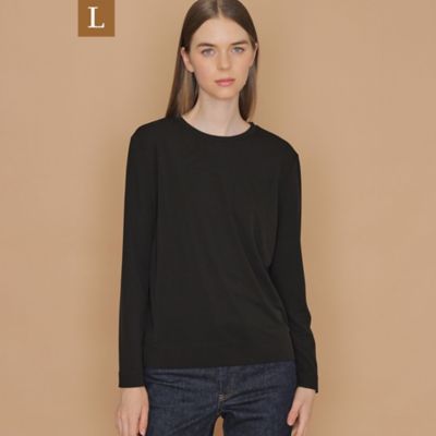 【Ｌ】トリアセテートドライポンチ長袖Ｔシャツ（Ｇ７Ｐ１５２０４＿＿）