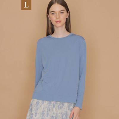 【Ｌ】トリアセテートドライポンチ長袖Ｔシャツ（Ｇ７Ｐ１５２０４＿＿）