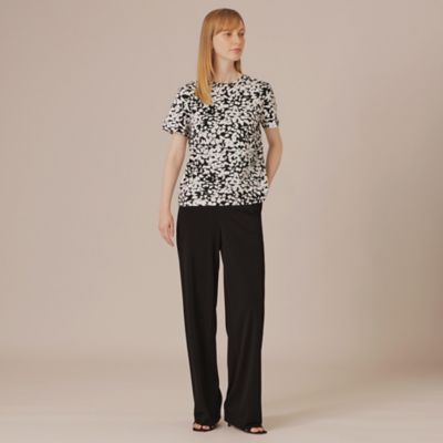【Ｌ】シルエットフラワーＴシャツ（Ｇ７Ｐ１８３６６＿＿）