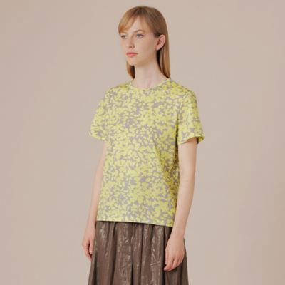 【Ｌ】シルエットフラワーＴシャツ（Ｇ７Ｐ１８３６６＿＿）
