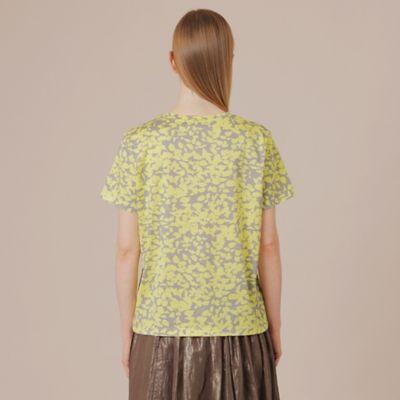 【Ｌ】シルエットフラワーＴシャツ（Ｇ７Ｐ１８３６６＿＿）
