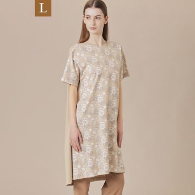【Ｌ】【婦人画報掲載】【ＢＩＢＵＲＹ　ＦＬＯＷＥＲ】カラーバイブリーフラワーロングＴシャツ（Ｇ７Ｐ１８５５９＿＿）