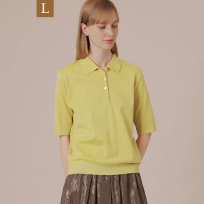 【Ｌ】【エクラ掲載】シルケットフライスポロシャツ（Ｇ７Ｐ２２３７０＿＿）