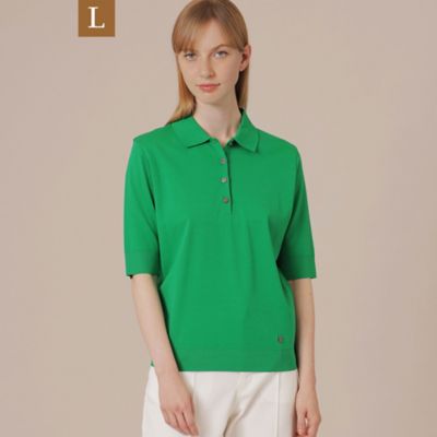 【Ｌ】【エクラ掲載】シルケットフライスポロシャツ（Ｇ７Ｐ２２３７０＿＿）