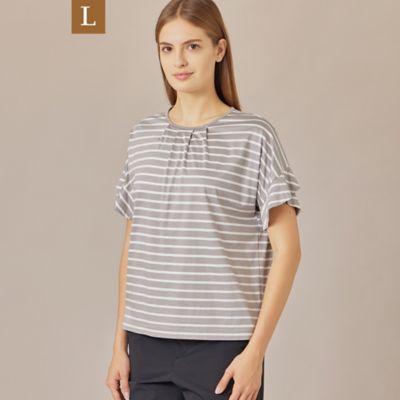 MACKINTOSH LONDON L (Women/大きいサイズ)/マッキントッシュ ロンドンＬ 【Ｌ】コットンブレンドボーダープルオーバー（Ｇ７Ｐ２３５６８＿＿）