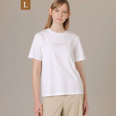 ＜MACKINTOSH LONDON L (Women/大きいサイズ)＞【Ｌ】スタッズロゴＴシャツ（Ｇ７Ｐ２５１７２＿＿）