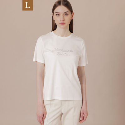 ＜MACKINTOSH LONDON L (Women/大きいサイズ)＞【Ｌ】シグネチャーグリッターＴシャツ（Ｇ７Ｐ２５３６９＿＿）