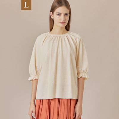 MACKINTOSH LONDON L (Women/大きいサイズ)/マッキントッシュ ロンドンＬ 【Ｌ】サッカージャージブラウス（Ｇ７Ｐ２６５６３＿＿）