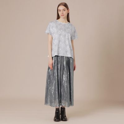 【Ｌ】【婦人画報掲載】【ＢＩＢＵＲＹ　ＦＬＯＷＥＲ】カラーバイブリーフラワープリントＴシャツ（Ｇ７Ｐ３１３７２＿＿）