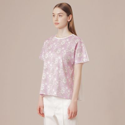 【Ｌ】【婦人画報掲載】【ＢＩＢＵＲＹ　ＦＬＯＷＥＲ】カラーバイブリーフラワープリントＴシャツ（Ｇ７Ｐ３１３７２＿＿）