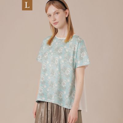 Ｌ】【婦人画報掲載】【ＢＩＢＵＲＹ ＦＬＯＷＥＲ】カラーバイブリーフラワープリントＴシャツ（Ｇ７Ｐ３１３７２＿＿） | MACKINTOSH  LONDON L (Women/大きいサイズ)/マッキントッシュ ロンドンＬ | 三越伊勢丹オンラインストア・通販【公式】