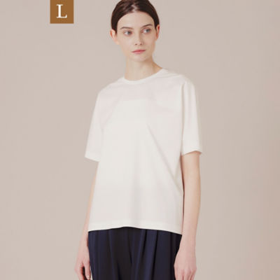 ＜MACKINTOSH LONDON L (Women/大きいサイズ)＞【Ｌ】【Ｔｈｅ　Ｅｓｓｅｎｔｉａｌ　Ｃｏｌｌｅｃｔｉｏｎ】プレーティング天竺リラックスＴシャツ（Ｇ７Ｐ３１７５８＿＿）