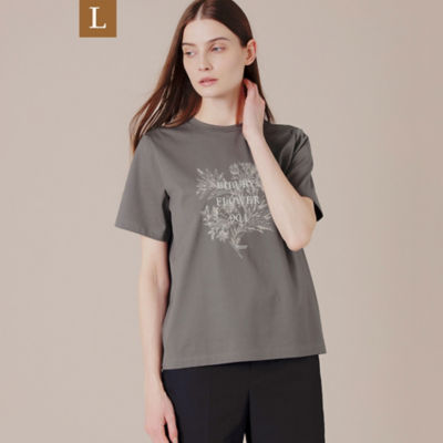 ＜MACKINTOSH LONDON L (Women/大きいサイズ)＞【Ｌ】【ＢＩＢＵＲＹ　ＦＬＯＷＥＲ　００１】カラープリントＴシャツ（Ｇ７Ｐ３６７６０＿＿）