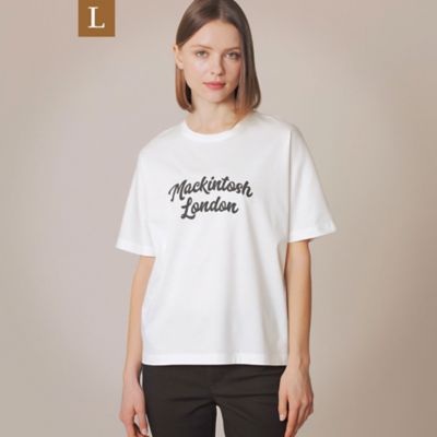 ＜MACKINTOSH LONDON L (Women/大きいサイズ)＞【Ｌ】ロゴプリントＴシャツ（Ｇ７Ｐ３７１５７＿＿）