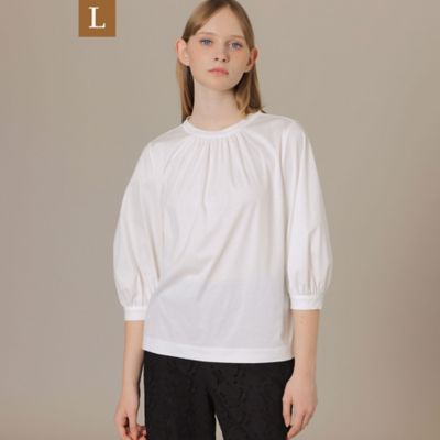 ＜MACKINTOSH LONDON L (Women/大きいサイズ)＞【Ｌ】ハイゲージスムースギャザープルオーバー（Ｇ７Ｐ４１１５７＿＿）