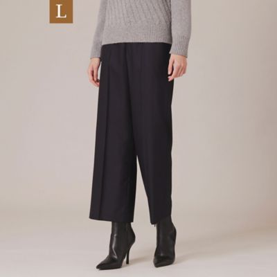 【Ｌ】ウォッシャブルウールワイドパンツ（Ｇ７Ｒ０１８５５＿＿）