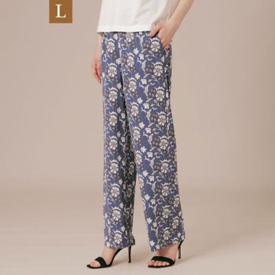 【Ｌ】【婦人画報掲載】【ＢＩＢＵＲＹ　ＦＬＯＷＥＲ】バイブリーフラワージャージパンツ（Ｇ７Ｒ０４３３７＿＿）