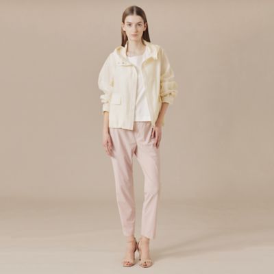 【Ｌ】【婦人画報掲載】【Ｌｅｓｂｕｒｙ　Ｅａｓｙ　Ｐａｎｔｓ／レスベリー　イージーパンツ】トリコットストレッチクロップトパンツ（Ｇ７Ｒ０５５