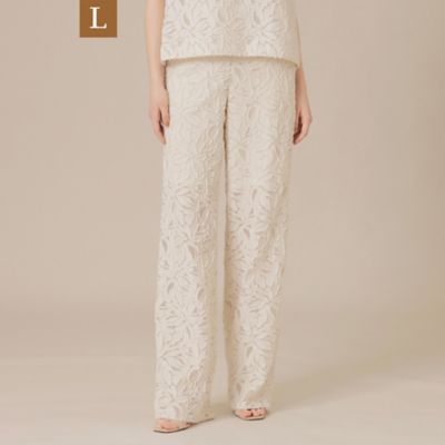 MACKINTOSH LONDON L (Women/大きいサイズ)/マッキントッシュ ロンドンＬ 【Ｌ】フラワーカットジャカードパンツ（Ｇ７Ｒ０９５６５＿＿）