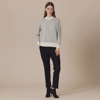 L】ウォッシャブルウールクロップドパンツ（G7R10693＿＿