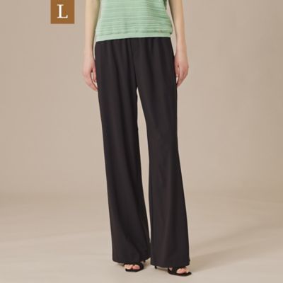 ＜MACKINTOSH LONDON L (Women/大きいサイズ)＞【Ｌ】【Ｌｅｓｂｕｒｙ　Ｅａｓｙ　Ｐａｎｔｓ／レスベリー　イージーパンツ】トリコットストレッチワイドパンツ（Ｇ７Ｒ１３５４３＿＿）