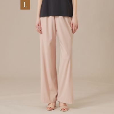 【Ｌ】【Ｌｅｓｂｕｒｙ　Ｅａｓｙ　Ｐａｎｔｓ／レスベリー　イージーパンツ】トリコットストレッチワイドパンツ（Ｇ７Ｒ１３５４３＿＿）