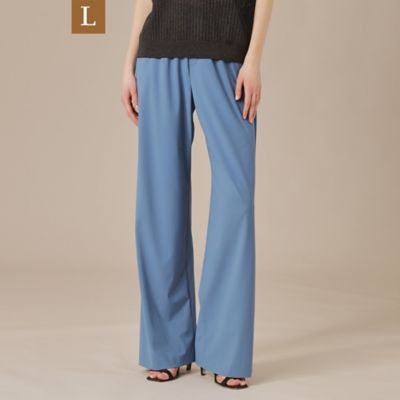 【Ｌ】【Ｌｅｓｂｕｒｙ　Ｅａｓｙ　Ｐａｎｔｓ／レスベリー　イージーパンツ】トリコットストレッチワイドパンツ（Ｇ７Ｒ１３５４３＿＿）