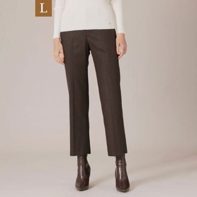 ＜MACKINTOSH LONDON L (Women/大きいサイズ)＞【Ｌ】ウールフラノストレートパンツ（Ｇ７Ｒ１４８６５＿＿）