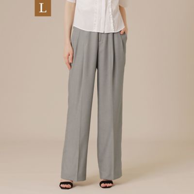＜MACKINTOSH LONDON L (Women/大きいサイズ)＞【Ｌ】ファインキュプラポリエステルパンツ（Ｇ７Ｒ１５６０５＿＿）