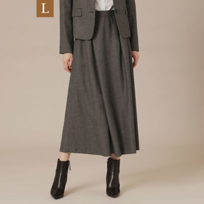 ＜MACKINTOSH LONDON L (Women/大きいサイズ)＞【Ｌ】レーヨンウールハウンドトゥースパンツ（Ｇ７Ｒ８２６４８＿＿）