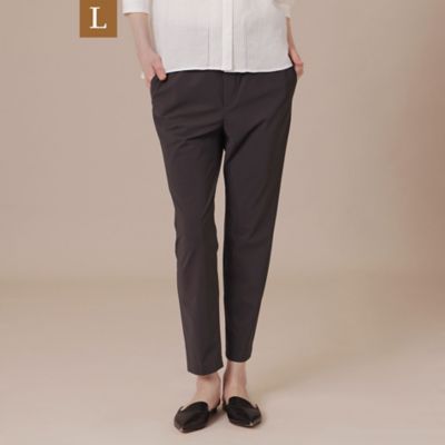 ＜MACKINTOSH LONDON L (Women/大きいサイズ)＞【Ｌ】【Ｌｅｓｂｕｒｙ　Ｅａｓｙ　Ｐａｎｔｓ／レスベリー　イージーパンツ　】トリコットストレッチクロップドパンツ（Ｇ７Ｒ８５３３５＿＿）