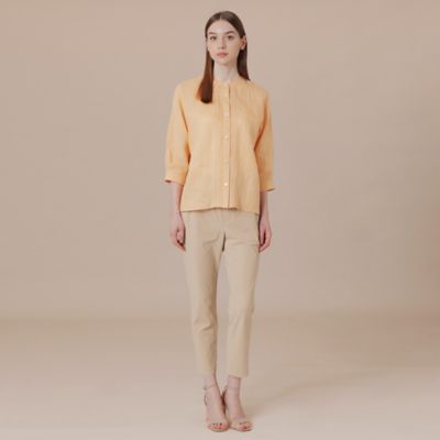 【Ｌ】【Ｌｅｓｂｕｒｙ　Ｅａｓｙ　Ｐａｎｔｓ／レスベリー　イージーパンツ　】トリコットストレッチクロップドパンツ（Ｇ７Ｒ８５３３５＿＿）