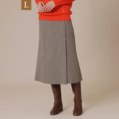 ＜MACKINTOSH LONDON L (Women/大きいサイズ)＞【Ｌ】【婦人画報掲載】チェックツイードスカート（Ｇ７Ｓ０２４４１＿＿）