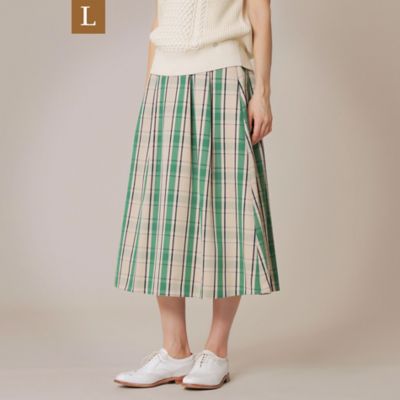 ＜MACKINTOSH LONDON L (Women/大きいサイズ)＞【Ｌ】グログランチェックスカート（Ｇ７Ｓ０４１３２＿＿）