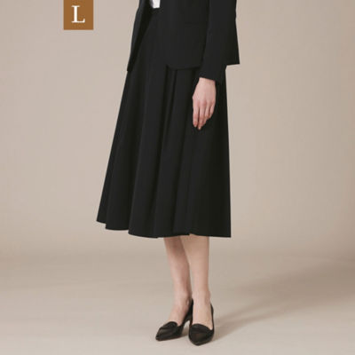 ＜MACKINTOSH LONDON L (Women/大きいサイズ)＞【Ｌ】【ＦＬＥＸ　ＮＹＬＯＮ】タックスカート（Ｇ７Ｓ０５７２２＿＿）