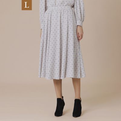 ＜MACKINTOSH LONDON L (Women/大きいサイズ)＞【Ｌ】【婦人画報掲載】Ｍドットプリントスカート（Ｇ７Ｓ０８４５７＿＿）