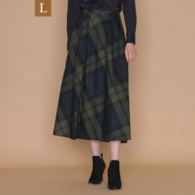 ＜MACKINTOSH LONDON L (Women/大きいサイズ)＞【Ｌ】ブラックウォッチスカート（Ｇ７Ｓ１０２１０＿＿）