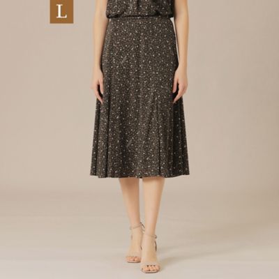 ＜MACKINTOSH LONDON L (Women/大きいサイズ)＞【Ｌ】ランダムドットプリントスカート（Ｇ７Ｓ１９５４７＿＿）
