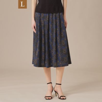 【Ｌ】【ＢＩＢＵＲＹ　ＦＬＯＷＥＲ】トーナルバイブリーフラワージャージスカート（Ｇ７Ｓ２０５３６＿＿）