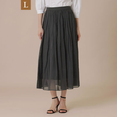 ＜MACKINTOSH LONDON L (Women/大きいサイズ)＞【Ｌ】ガスボイルオーガンジースカート（Ｇ７Ｓ７２３６６＿＿）