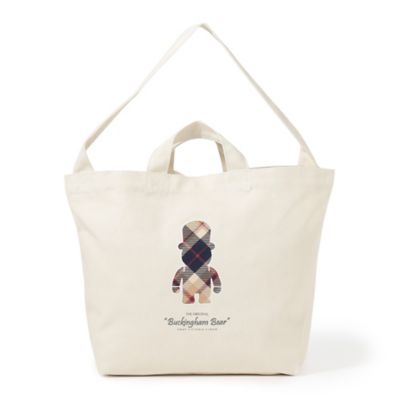 ＜MACKINTOSH PHILOSOPHY (Men)＞バッキンガムベア　ハウスチェック柄トートバッグ（Ｈ１１７２２４２＿＿）