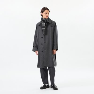 バッキンガムベア ウォッシャブルウールカシミヤ チェックマフラー