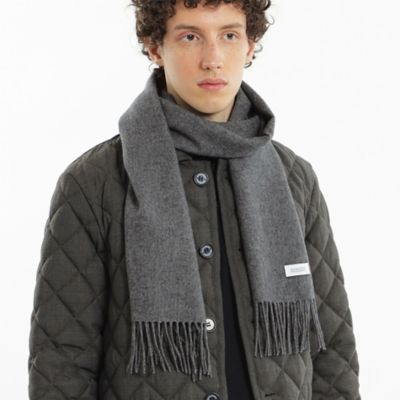 ＜MACKINTOSH PHILOSOPHY (Men)＞ウォッシャブルカシミヤ　ソリッドマフラー（Ｈ１７１１４２２＿＿）