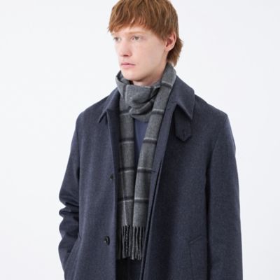 006 新品 訳有 ブラックレーベルクレストブリッジ バイカラーカシミヤマフラー 006 新品 訳有 ブラックレーベルクレストブリッジ バイカラー