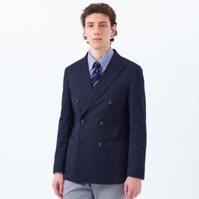 MACKINTOSH PHILOSOPHY (Men)/マッキントッシュ フィロソフィー 【WEB&一部店舗限定】トロッター ジャケット ダブルブレスト #000(ナンバーゼロ)バーズアイストレッチ リサイクル(H1E48506L